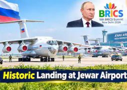 Ahead of BRICS Summit, 3 Russian planes make first foreign landing at Noida airport