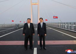 Kim Jong Un arrived in China’s border city of Dandong through new Yalu river bridge