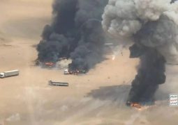 Yemeni Houties strike Saudi oil pump station, airport, military sites