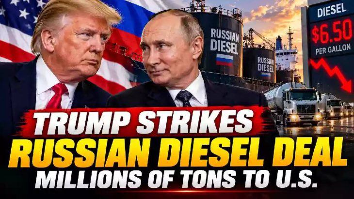 With 2.2 mln. barrels to be released immediately, President Trump announces Russian diesel: US fuel prices to drop